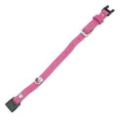 TK-Pet Gante Collar de Cuero Fuscia para gatos Clearance