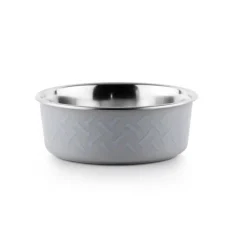 TK-Pet Inox Bones Comedero Gris para perros Discount