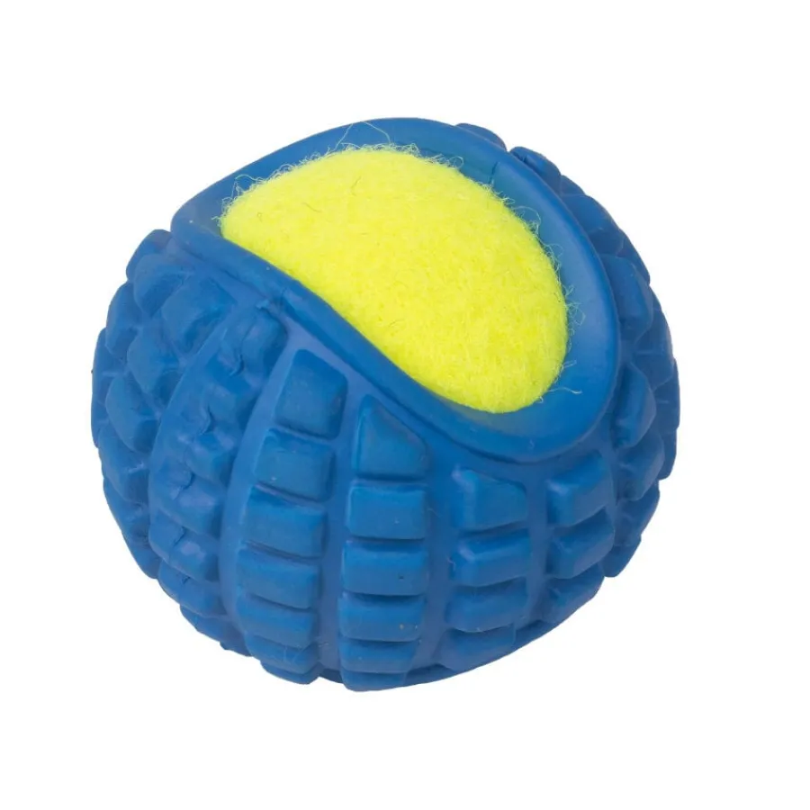 Tootoy! 2 in 1 tennis ball Blue Pelota de Ténis Azul para perros New