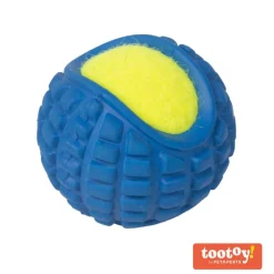 Tootoy! 2 in 1 tennis ball Blue Pelota de Ténis Azul para perros New