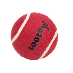 Tootoy! Chase Squeaker Ball Roja pelota de tenis para perros New