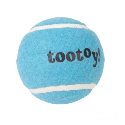 Tootoy! Chase Squeaker Ball Azul pelota de tenis para perros Discount