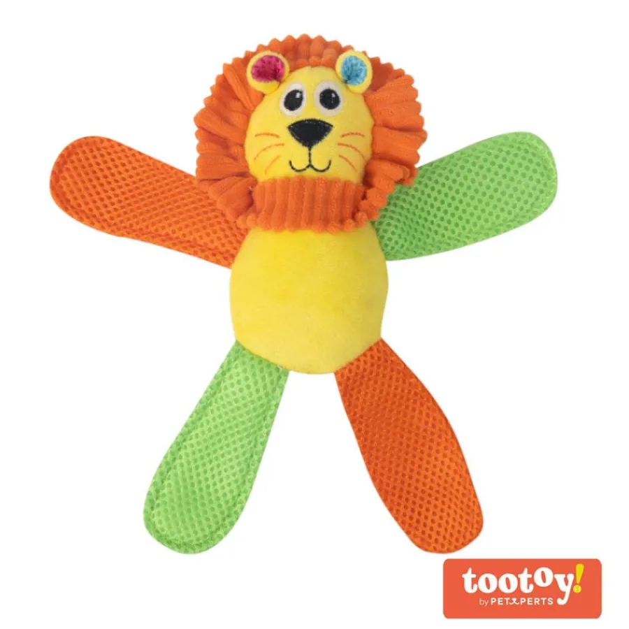 Tootoy! Chew Fetch It Lion Multicolor peluche para perros Sale