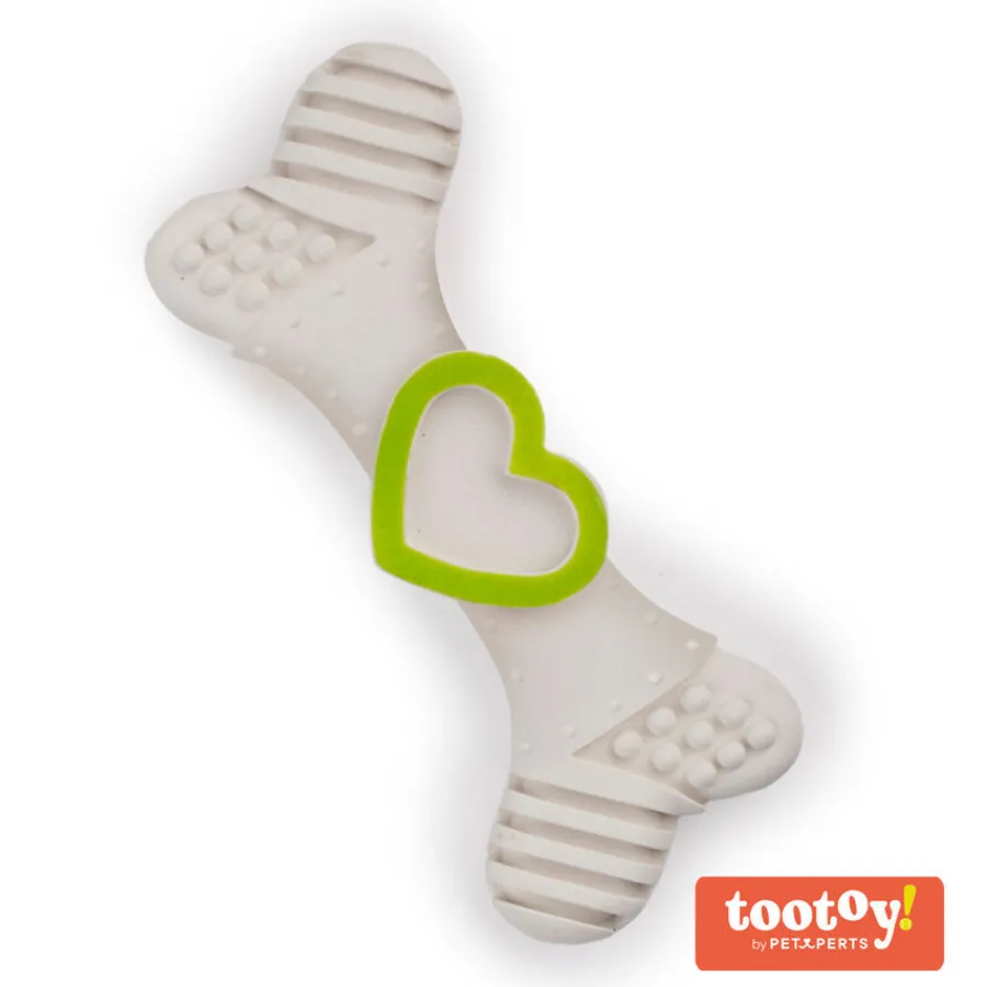 Tootoy! Chew Love Bone Blanco hueso mordedor para cachorros Hot