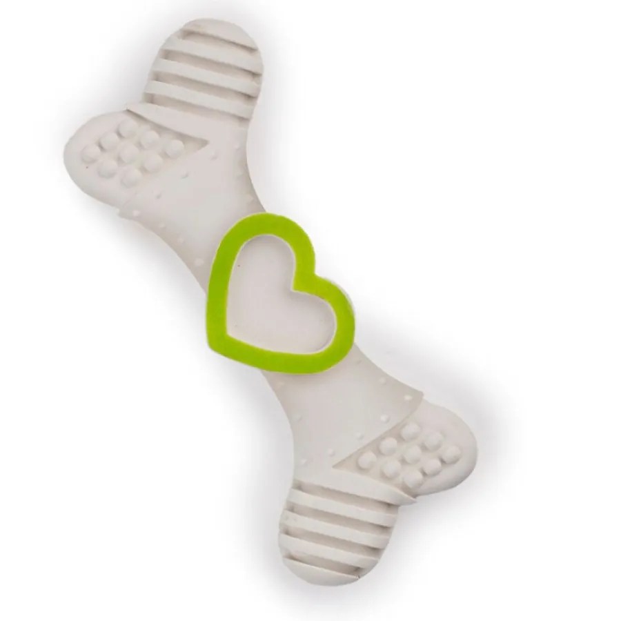 Tootoy! Chew Love Bone Blanco hueso mordedor para cachorros Hot