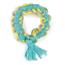 Tootoy! Chew Multi Ring Azul Mordedor de cuerda para cachorros Outlet