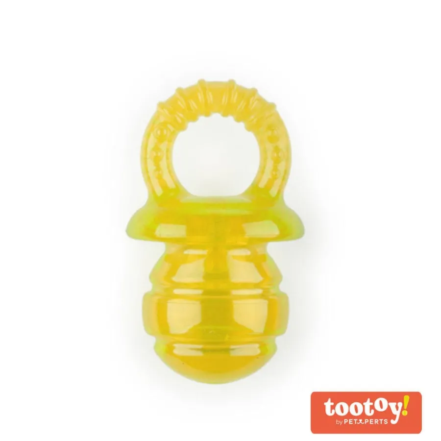 Tootoy! Chew Puppyfier Amarillo mordedor blando con sonido para cachorros Sale