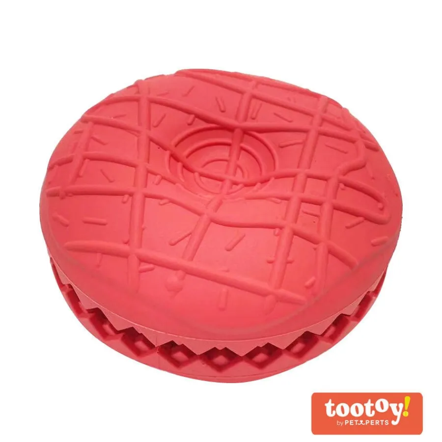 Tootoy! Chew Strawberry Donut Treat Dispenser juguete para perros