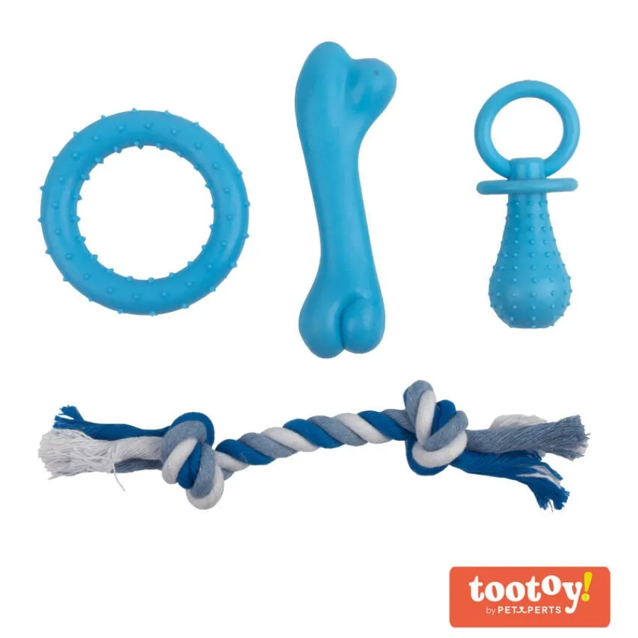 Tootoy! Chew Teething Set de mordedores para cachorros