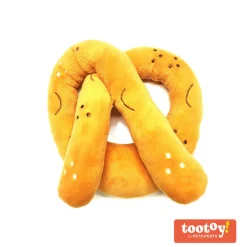 Tootoy! Comfort Baked Pretzel Cuddler peluche con sonido para perros Discount