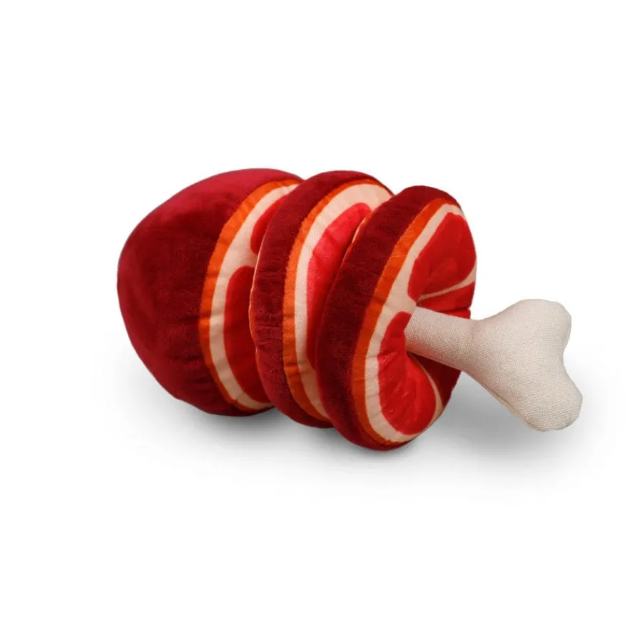 Tootoy! Comfort Beefy Thigh Cuddler peluche con sonido para perros Clearance