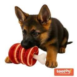 Tootoy! Comfort Beefy Thigh Cuddler peluche con sonido para perros Clearance