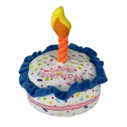 Tootoy! Comfort Brithday Cake Cuddler peluche con sonido para perros