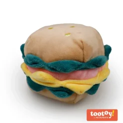 Tootoy! Comfort Cheese Burguer Cuddler peluche con sonido para perros Outlet