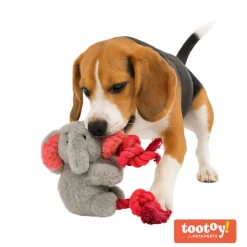 Tootoy! Comfort Climbing Elephant Cuddler peluche para perros