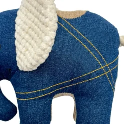Tootoy! Comfort Denim Elephant peluche con sonido para perros Outlet