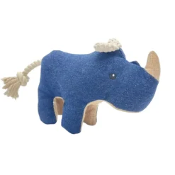 Tootoy! Comfort Denim Rhino peluche con sonido para perros Outlet