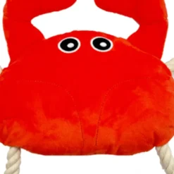 Tootoy! Comfort Fresh Crab peluche con cuerda para perros