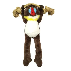Tootoy! Comfort Hanging Monkey Cuddler peluche con sonido para perro New