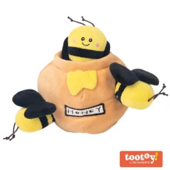 Tootoy! Comfort Honey & Bees Cuddler Yellow Peluche Gigante para perros