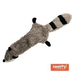 Tootoy! Comfort Skinny Racoon peluche con sonido crujiente para perros Discount