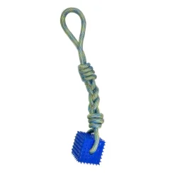 Tootoy! Pull Cube Rope juguete de cuerda con cubo de goma para perros Online
