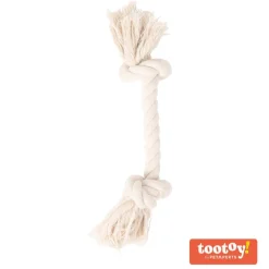 Tootoy! Pull Natural Rope Bone juguete de cuerda para perros New