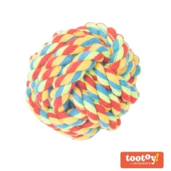 Tootoy! Pull Rope Ball Multicolor pelota de cuerda para perro Hot