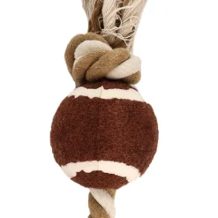 Tootoy! Pull RopeTennisball Natural pelota de tennis con cuerda para perros Clearance