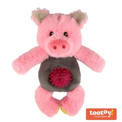 Tootoy! Puppy Multitexture Pink Pig Cuddler peluche para cachorros Outlet