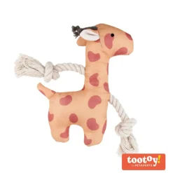 Tootoy! Puppy Yellow Giraffe peluche con sonido para cachorros Discount