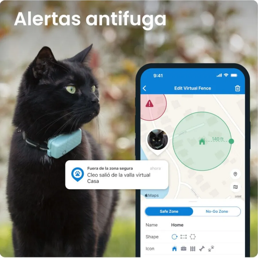 Tractive Cat Mini Localizador GPS Menta para gatos Outlet