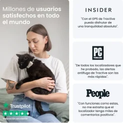 Tractive Cat Mini Localizador GPS Marrón para gatos Clearance
