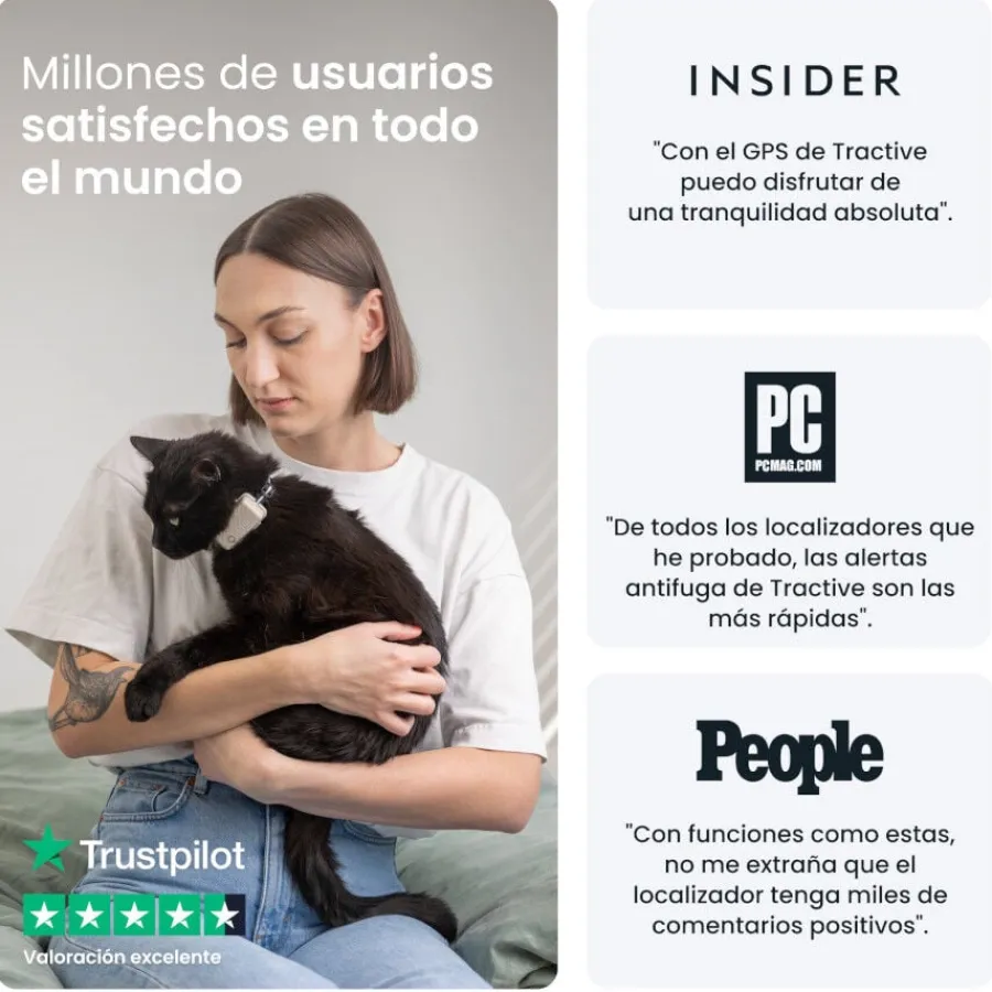 Tractive Cat Mini Localizador GPS Marrón para gatos Clearance