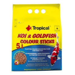 Tropical Koi & Goldfish Colour Sticks alimento para peces Clearance