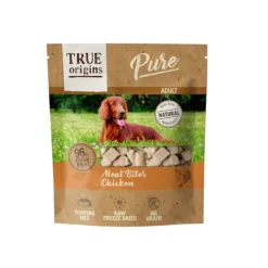 True Origins Bocaditos Pure Adult Freeze Dried Pollo para perros Hot