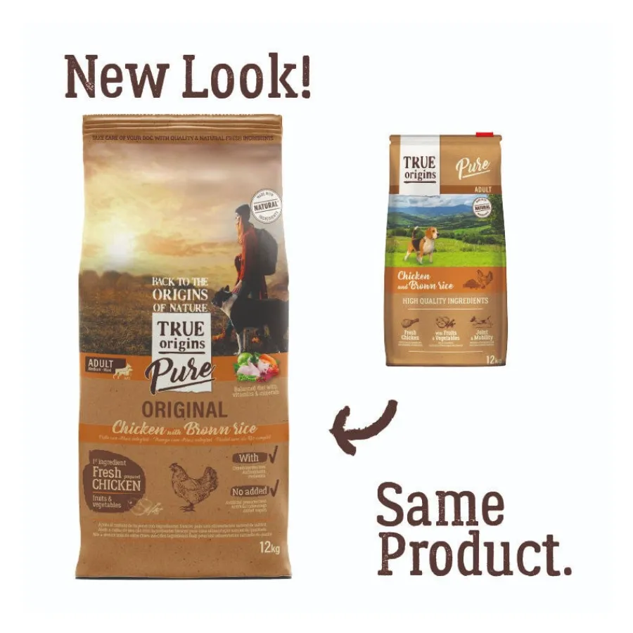 True Origins Pure Adult Pollo y Arroz pienso para perros Outlet