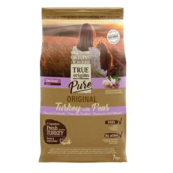 True Origins Pure Adult Sterilised Pavo pienso para gatos Hot