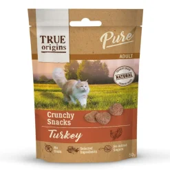True Origins Pure Bocaditos Adult Crunchy de Pavo para gatos Discount