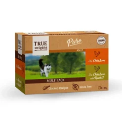 True Origins Pure Pollo y Conejo lata en salsa para gatos - Multipack Discount