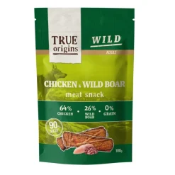 True Origins Tiras Wild Adult Pollo y Jabalí para perros Hot