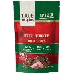 True Origins Tiras Wild Adult Ternera y Pavo para perros