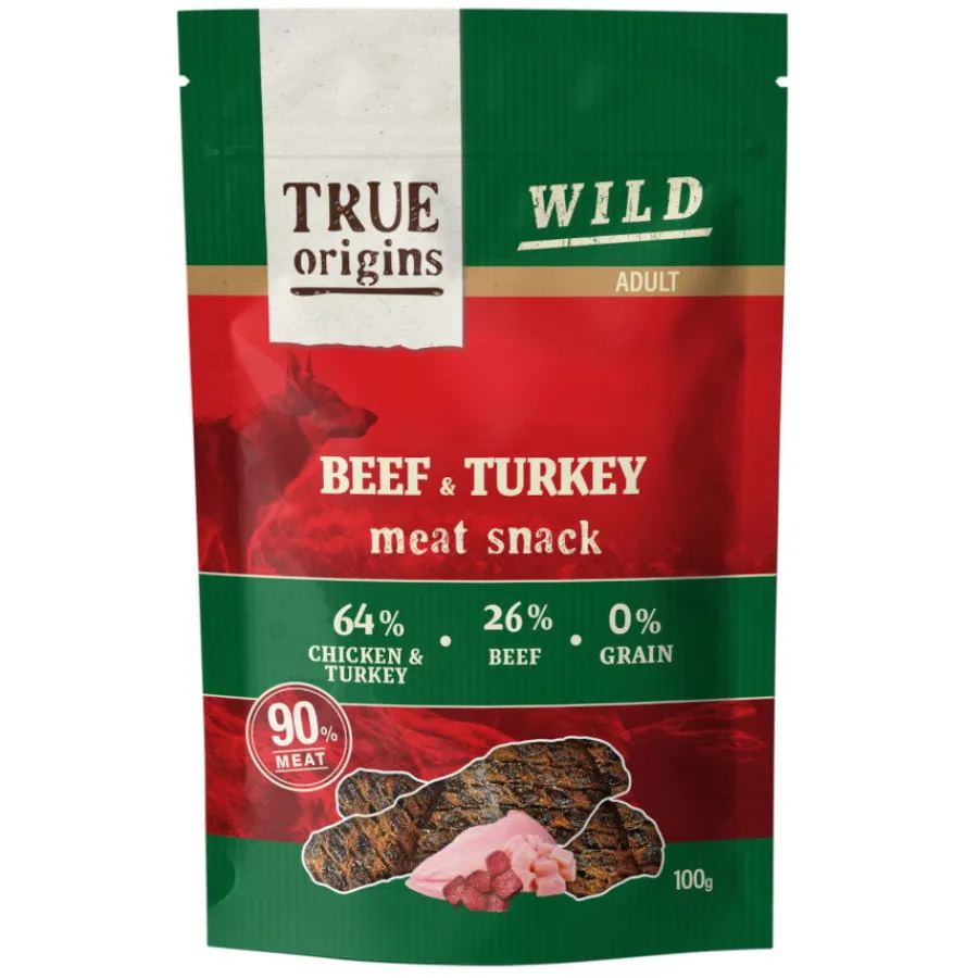True Origins Tiras Wild Adult Ternera y Pavo para perros