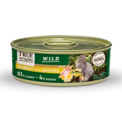 True Origins Wild Adult Conejo y Plátano lata para gatos Sale