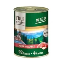 True Origins Wild Adult Cerdo y Manzana lata para perros