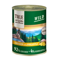 True Origins Wild Adult Pollo y Piña lata para perros