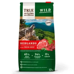 True Origins Wild Adult Redlands Ternera pienso para perros New