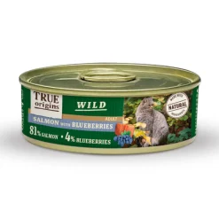 True Origins Wild Adult Salmón y Arándanos lata para gatos Discount