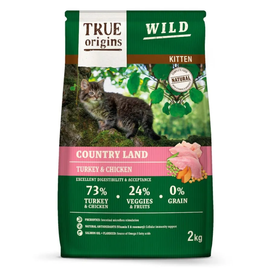 True Origins Wild Kitten Pollo y Pavo Pienso para gatos Best