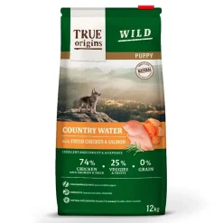 True Origins Wild Puppy Country Water Pollo y Salmón pienso New